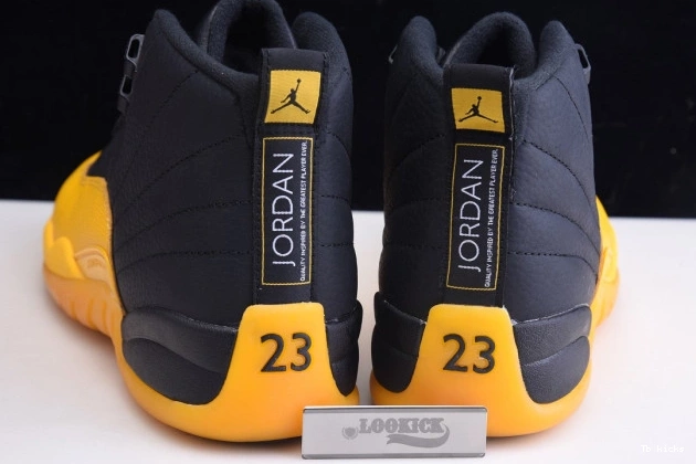 Reps TBK Retro University Air Black Gold 130690-070 12 Jordan 0731